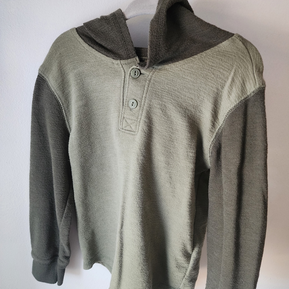 Old Navy Kids Two-Tone Green Hoodie